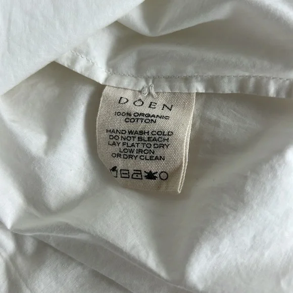 Doen White Puff Sleeve Blouse M - Picture 5 of 5